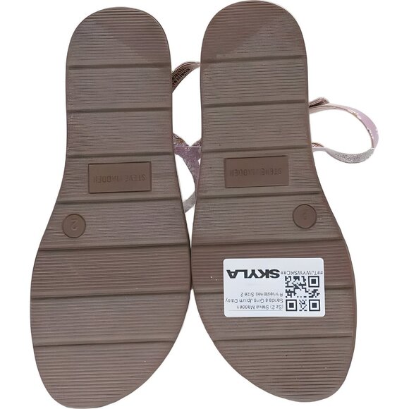 Steve Madden Rhinestone Daisy Sandals for Girls Size 2 - Picture 6 of 6